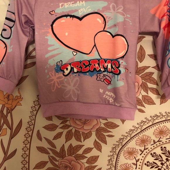 New without tag Toddlers girls graphic detail jogger set - Picture 4 of 6